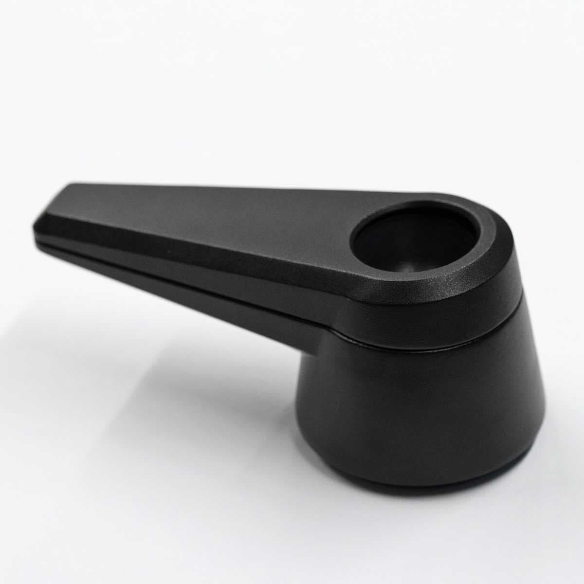 Bowlr Lit smoking pipe precision-machined aircraft aluminum detail