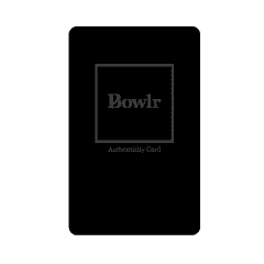 Bowlr Lit authenticity card with unique serial number